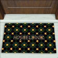 Colorix Carpet Geometrik Desenli Dekoratif Kapı Önü Paspası No: 2470