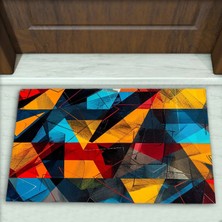 Colorix Carpet Geometrik Desenli Dekoratif Kapı Önü Paspası No: 2317