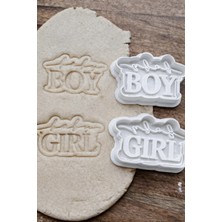 Liya3D Boy & Girl Kurabiye Damga Kalıbı