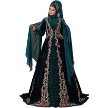 Ceyyiz Tesettür Modeli Bindallı Kına Elbisesi Ecrin