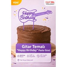 Liya3D Gitar Temalı Pasta Süsü