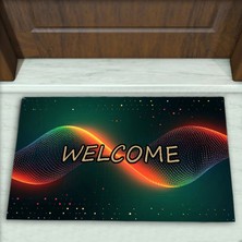 Colorix Carpet Modern Desenli Dekoratif Kapı Önü Paspası No: 2086
