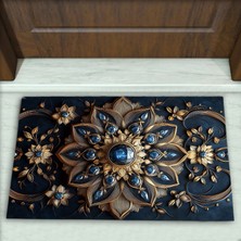 Colorix Carpet Geometrik Desenli Dekoratif Kapı Önü Paspası No: 2818