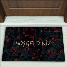 Colorix Carpet Geometrik Desenli Dekoratif Kapı Önü Paspası No: 2010