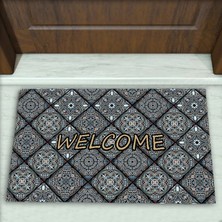 Colorix Carpet Geometrik Desenli Dekoratif Kapı Önü Paspası No: 2446