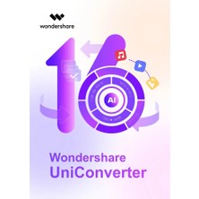 Wondershare Uniconverter 16 (Windows) - 1 Pc Ömür Boyu Dijtal Kod