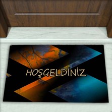 Colorix Carpet Geometrik Desenli Dekoratif Kapı Önü Paspası No: 1962