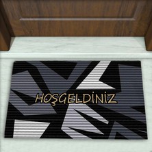 Colorix Carpet Geometrik Desenli Dekoratif Kapı Önü Paspası No: 2189