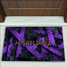 Colorix Carpet Geometrik Desenli Dekoratif Kapı Önü Paspası No: 2723