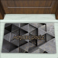 Colorix Carpet Geometrik Desenli Dekoratif Kapı Önü Paspası No: 1915
