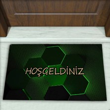 Colorix Carpet Geometrik Desenli Dekoratif Kapı Önü Paspası No: 2042