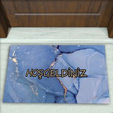 Colorix Carpet Mermer Desenli Dekoratif Kapı Önü Paspası No: 2116