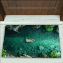 Colorix Carpet Deniz Desenli Dekoratif Kapı Önü Paspası No: 2038