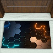 Colorix Carpet Geometrik Desenli Dekoratif Kapı Önü Paspası No: 2051