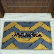 Colorix Carpet Parke Desenli Dekoratif Kapı Önü Paspası No: 2781