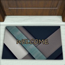 Colorix Carpet Geometrik Desenli Dekoratif Kapı Önü Paspası No: 2339