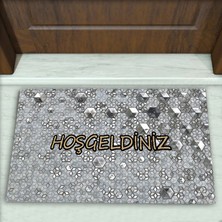 Colorix Carpet Geometrik Desenli Dekoratif Kapı Önü Paspası No: 2593