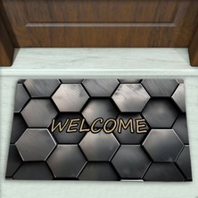 Colorix Carpet Geometrik Desenli Dekoratif Kapı Önü Paspası No: 2770