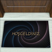 Colorix Carpet Geometrik Desenli Dekoratif Kapı Önü Paspası No: 2513