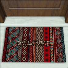 Colorix Carpet Kilim Desenli Dekoratif Kapı Önü Paspası No: 2725