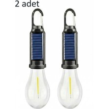 Dream Plus 2 Adet Çok Amaçlı 3 Kademeli Solar Enerjili ve Şarj Edilebilir Kamp & Bahçe Ampulü