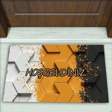 Colorix Carpet Geometrik Desenli Dekoratif Kapı Önü Paspası No: 2358