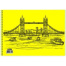 Mcolor 35X50 Resim Defteri Spiralli Plastik Kapak 25 Yaprak