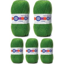 5 Adet Festival Simli Örgü Ipi Yünü Renk NO:235