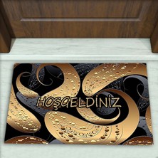 Colorix Carpet Geometrik Desenli Dekoratif Kapı Önü Paspası No: 1925