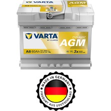 Varta 12 V 60 Ah Yeni Seri Dynamıc Agm Akü