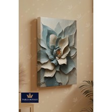 Tablo Royale Lotus Çiçek Dekor Kanvas Tablo - Salon Tablo - Ofis Tablo