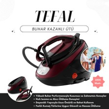 Tefal GV9230 Pro Express Protect 140 gr Sürekli ve 560 gr Şok Buharlı 2600 Watt Buhar Kazanlı Ütü