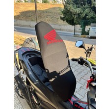 Utku Giyim Honda Pcx.dio,activa,sh,xadv Uyumlu Siyah Motosiklet Sele Kılıfı Kırmızı Logolu