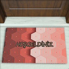 Colorix Carpet Geometrik Desenli Dekoratif Kapı Önü Paspası No: 2731