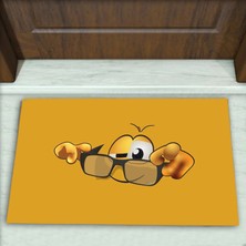 Colorix Carpet Emoji Desenli Dekoratif Kapı Önü Paspası No: 2672