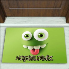 Colorix Carpet Emoji Desenli Dekoratif Kapı Önü Paspası No: 2671