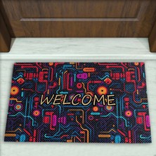 Colorix Carpet Geometrik Desenli Dekoratif Kapı Önü Paspası No: 2510