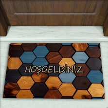 Colorix Carpet Geometrik Desenli Dekoratif Kapı Önü Paspası No: 2771