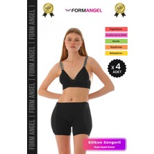 Carlburn #korse Silikon Süngerli Basen Dolgulu Korse Kum Saati Şekillendirici Dolgunlaştırıcı Korse - 4 Adet