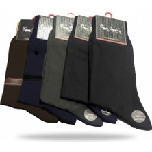 Pierre Cardin 5'li Karışık Renk Bambu Erkek Çorap Seti - 40-44 Beden Çeyizlik Sağlıklı Çorap