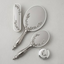 Ceyyiz Saraylı Silver Sarmaşık Ayna Fırça Tuvalet Tkm 101