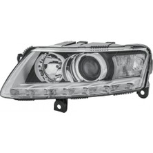 Tyc Audi A6 Ön Far Elektrikli Mercekli ve Ledxen Sol 2009- 2011- (Oem No:  4F0941029FK)
