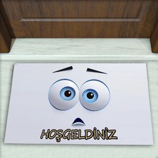 Colorix Carpet Emoji Desenli Dekoratif Kapı Önü Paspası No: 2675
