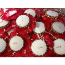 Ceyyiz Kına Gecesi Boncuklu Mumlar 12 Adet