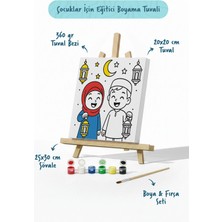 Tabdiko Ramazan Eğitici Boyama Seti Fenerli Çocuklar (Şövaleli)