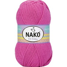 1 Adet Elite Baby El Örgü Ipi Tüylenmeyen Bebek Yünü Çöl Gülü 5278