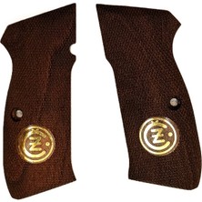 Göktürk CZ75 Logolu Ahşap Kabze