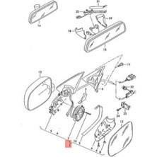 TŞT Volkswagen Polo Dış Ayna Elektrikli Isıtmalı Sol 2001-2005 (Oem No:  6Q1857507G01C)