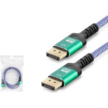 AyrStore Dısplay Kablo 8k 144Hz Örgülü 2m Çok Renkli HDX7820