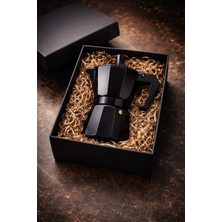 Artopio Siyah Moka Pot (3 Fincan  - 150 Ml) | Klasik Espresso Demleme Cezvesi & Kamp Kahve Demliği